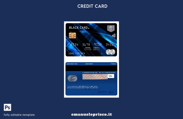 modello di carta mastercard bancaria USA USAA stile verificato